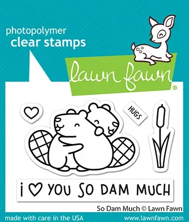 Lawn Fawn So Dam Much Clear Stamps Stempelset Biber