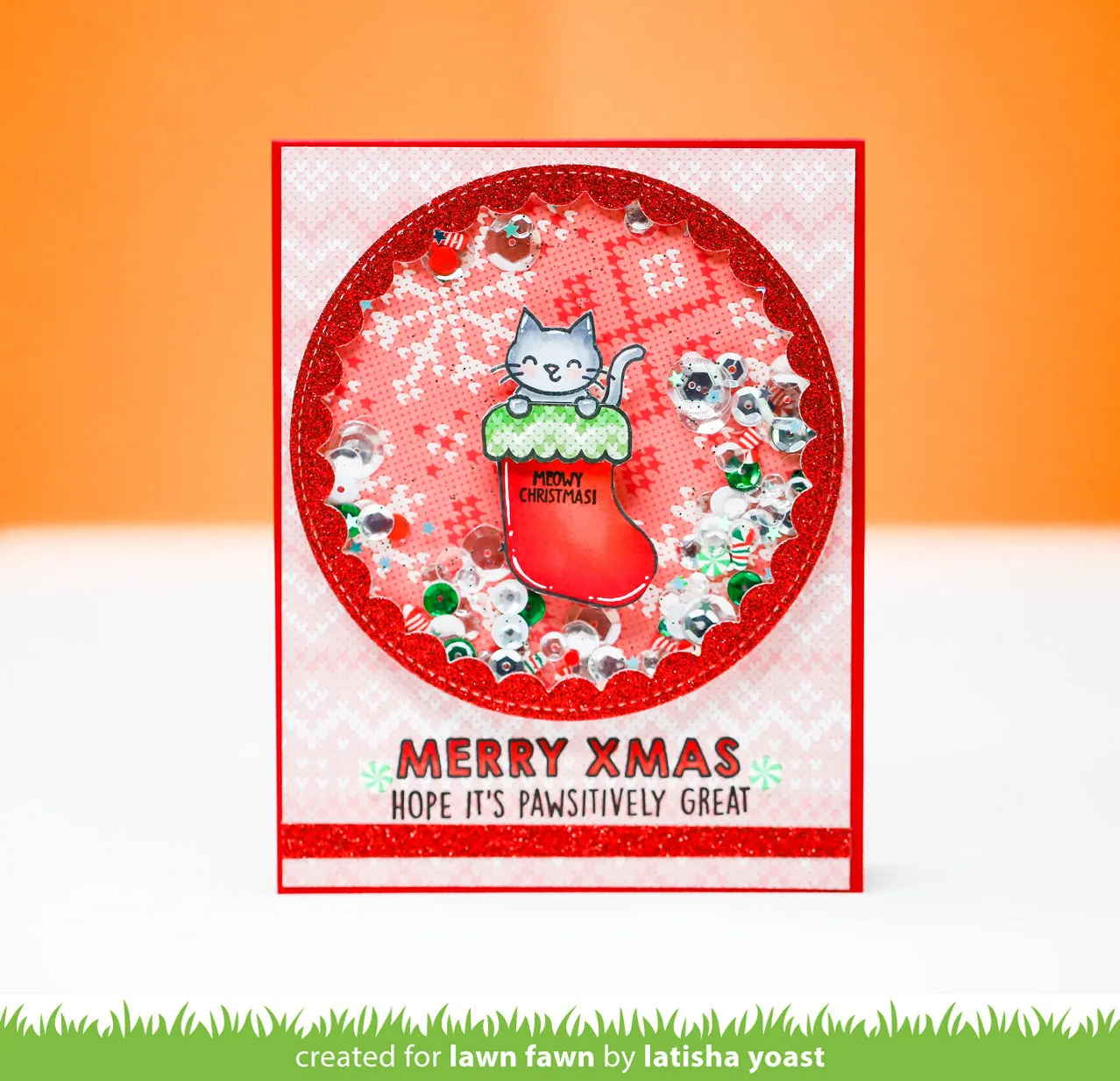 Lawn Fawn Pawsitive Christmas LF2983 Stempelset Tiere
