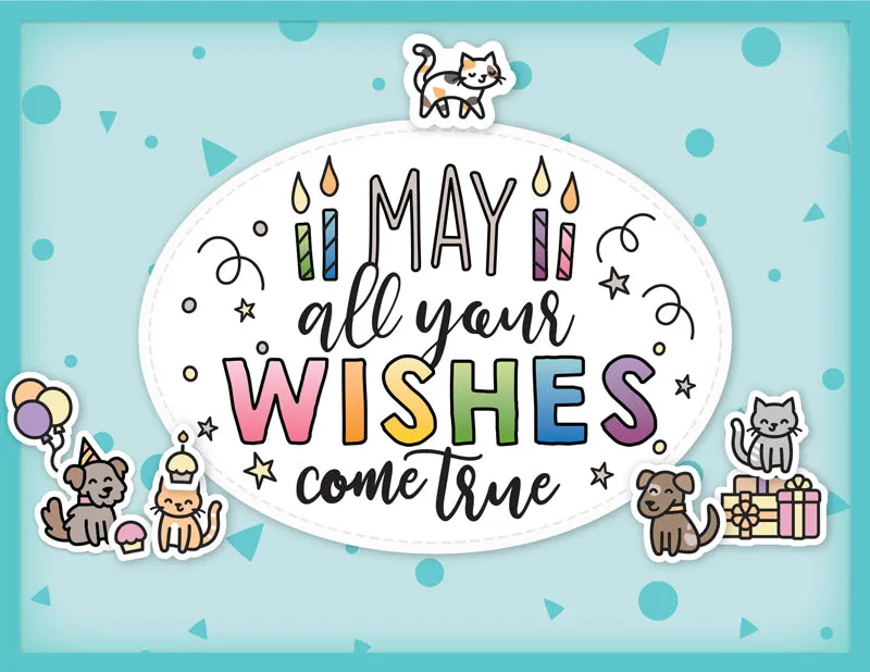 Lawn Fawn Confetti Stencil Hintergrund 6x6 2-teilig