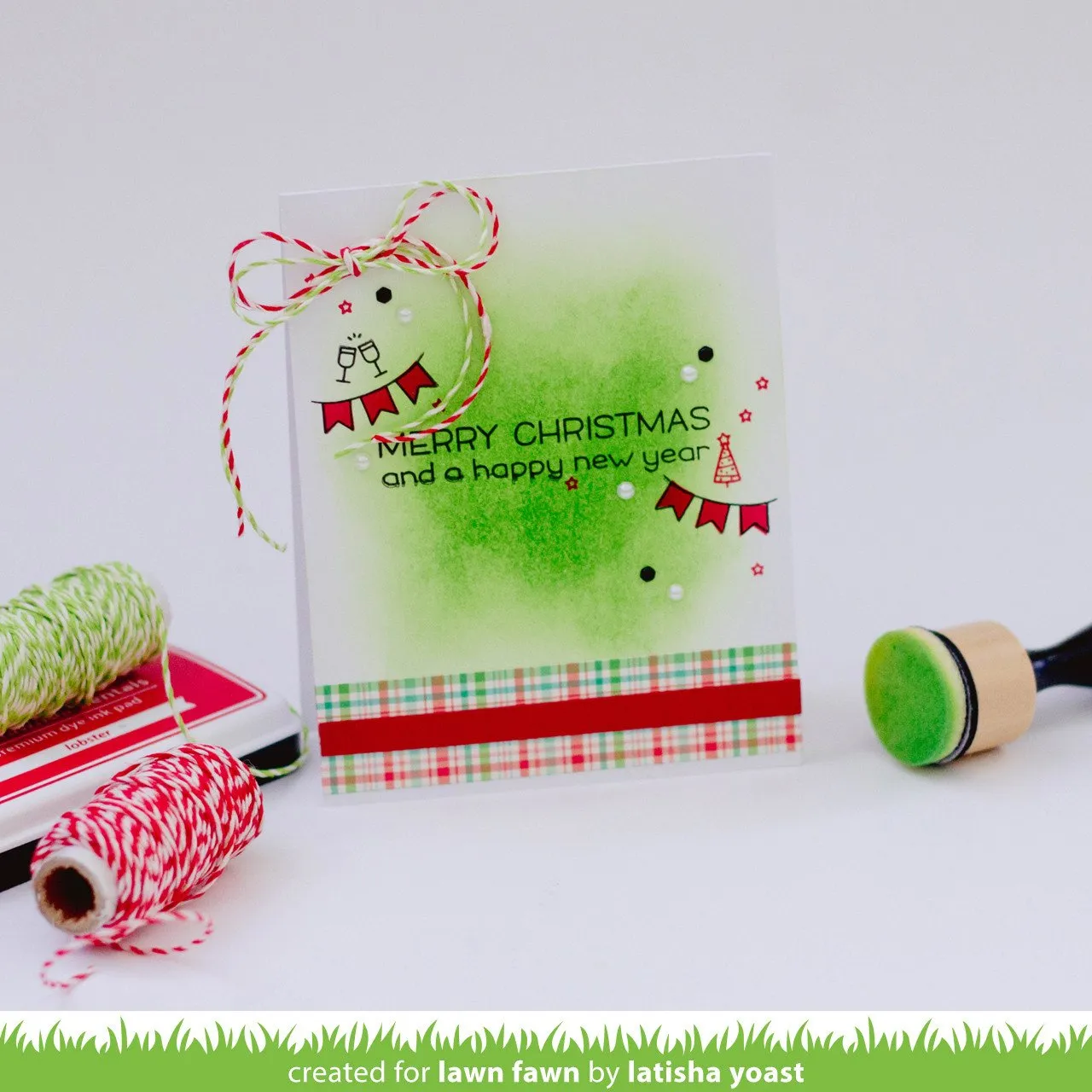 Lawn Fawn Merry Messages Clear Stamps Weihnachten