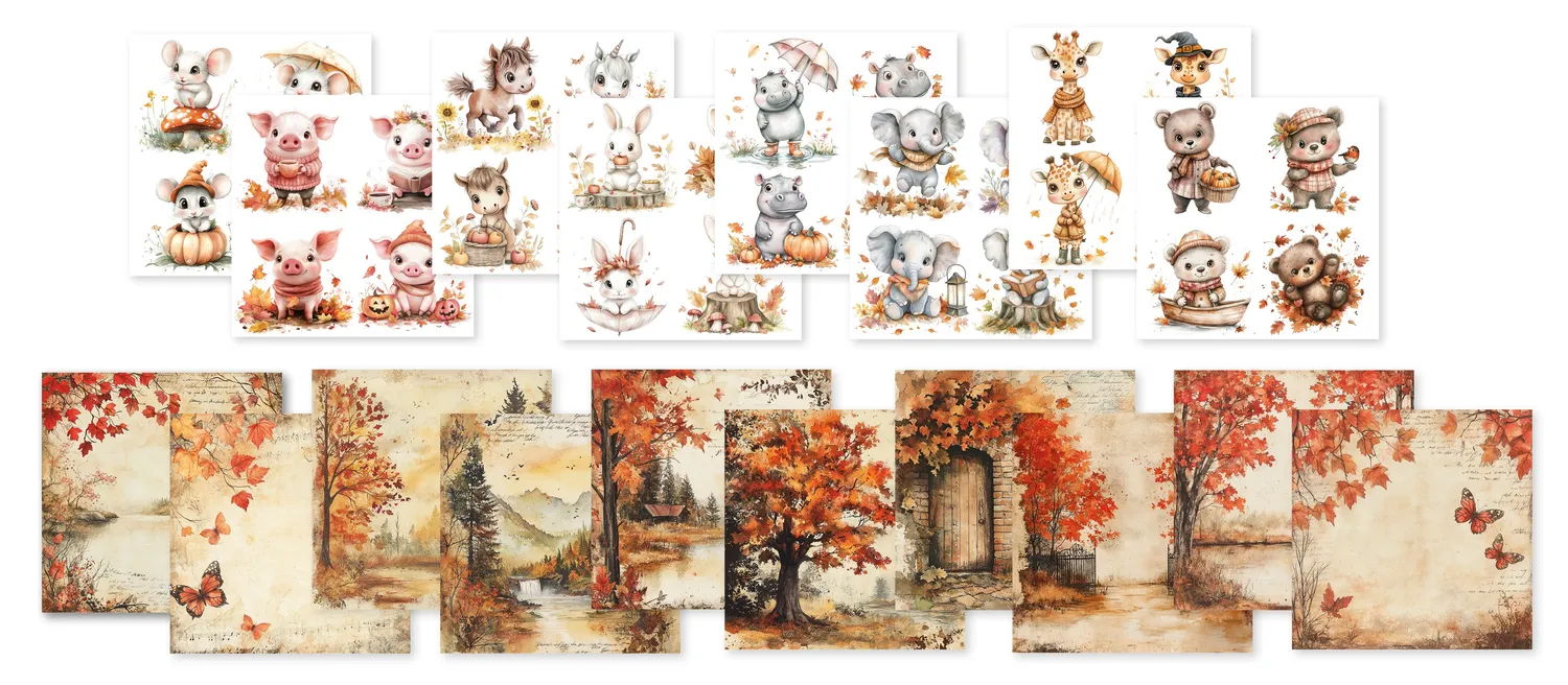 StudioLight Creative Craftlab Fall in love Collagepapier 20x20cm 36 Blatt