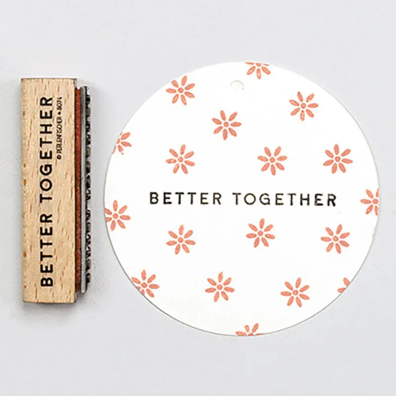 Perlenfischer Better Together Stempel Text 3x51 mm Hochzeit