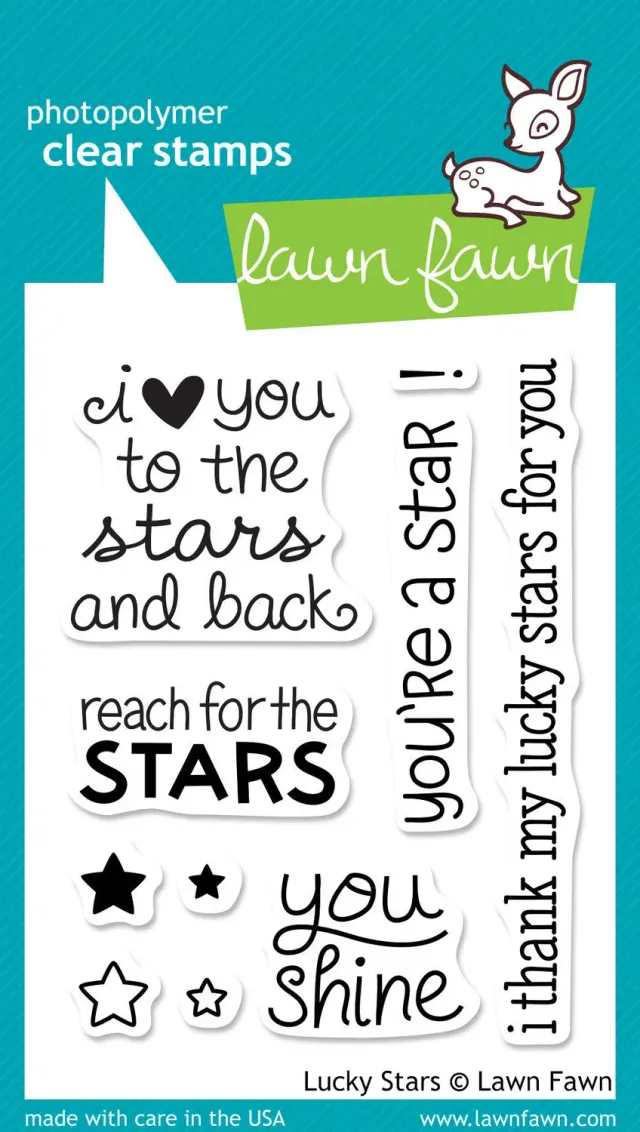 Lawn Fawn Lucky Stars Klarsichtstempel 10-teilig Sterne