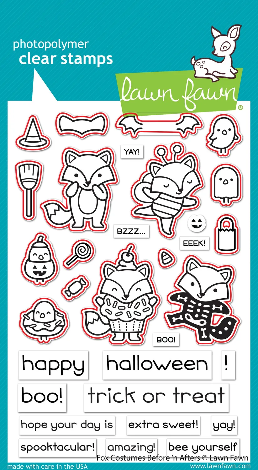 Lawn Fawn Fox Costumes Before 'n Afters Lawn Cuts Stanzen