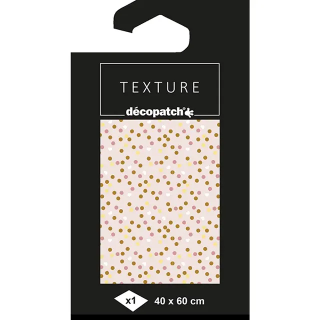 décopatch TD782C Papier Punkte Gold 40x60 cm Metallic