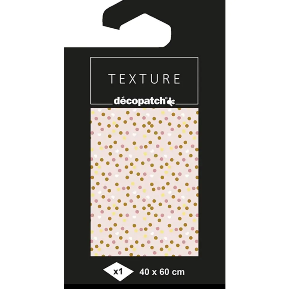décopatch TD782C Papier Punkte Gold 40x60 cm Metallic