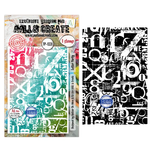 AALL and Create TP-1331 Letter Party Stempelset A6 klar