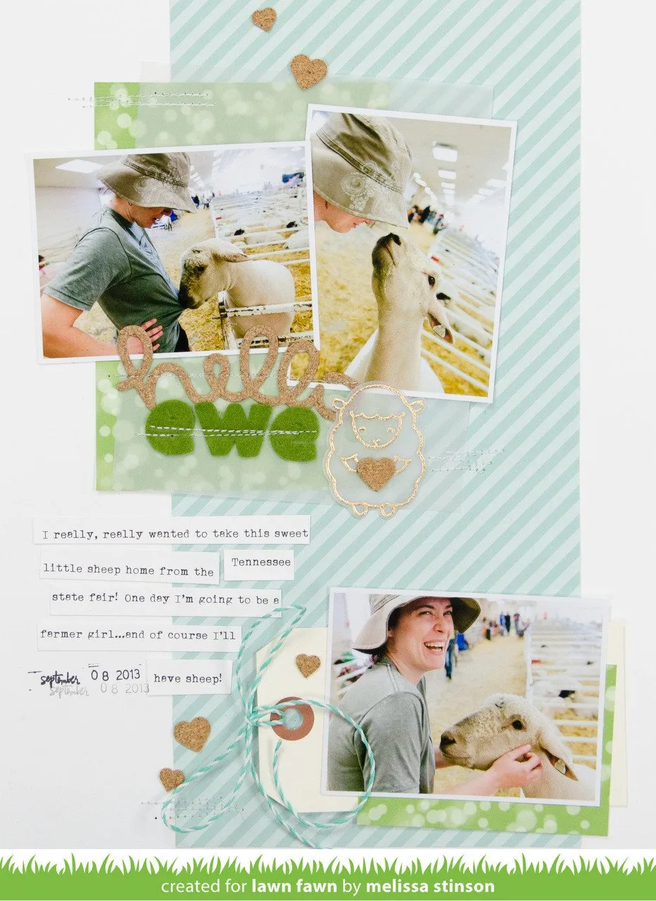 Lawn Fawn Baaah Humbug Stempelset Schafe Weihnachten