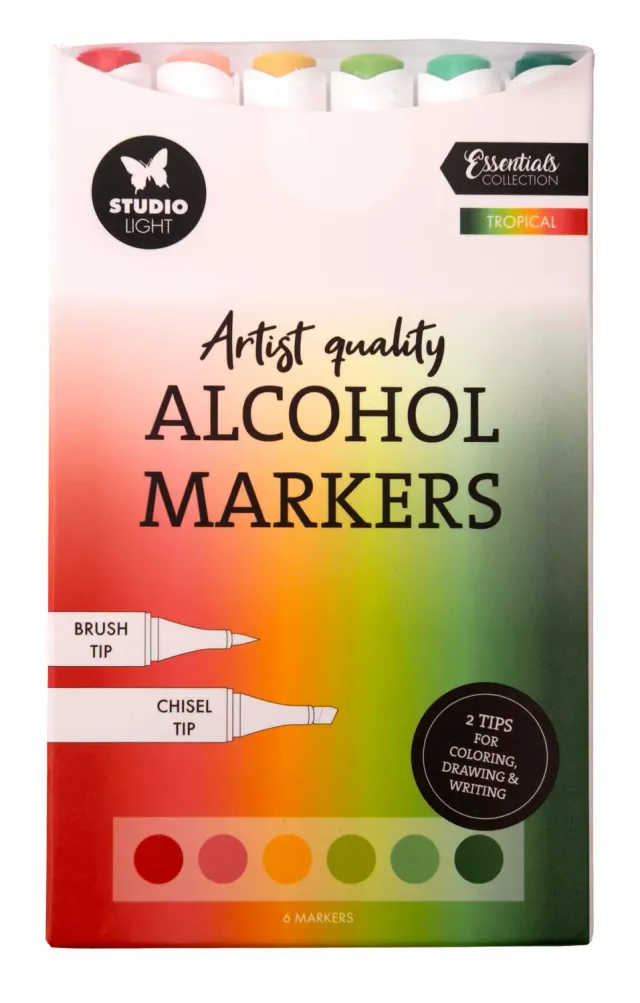 StudioLight Essentials Tropical Alkoholmarker 6 Stück tropisch