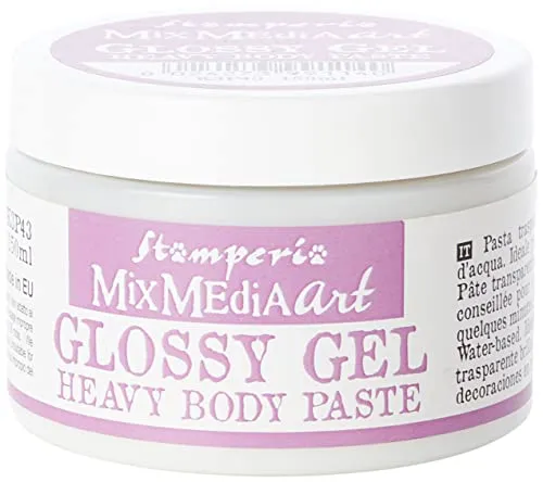 Stamperia Glossy Gel Strukturpaste 150 ml transparent