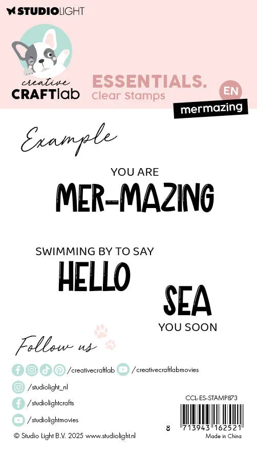 Creative Craftlab Essentials Mermazing Clear Stamp Meer