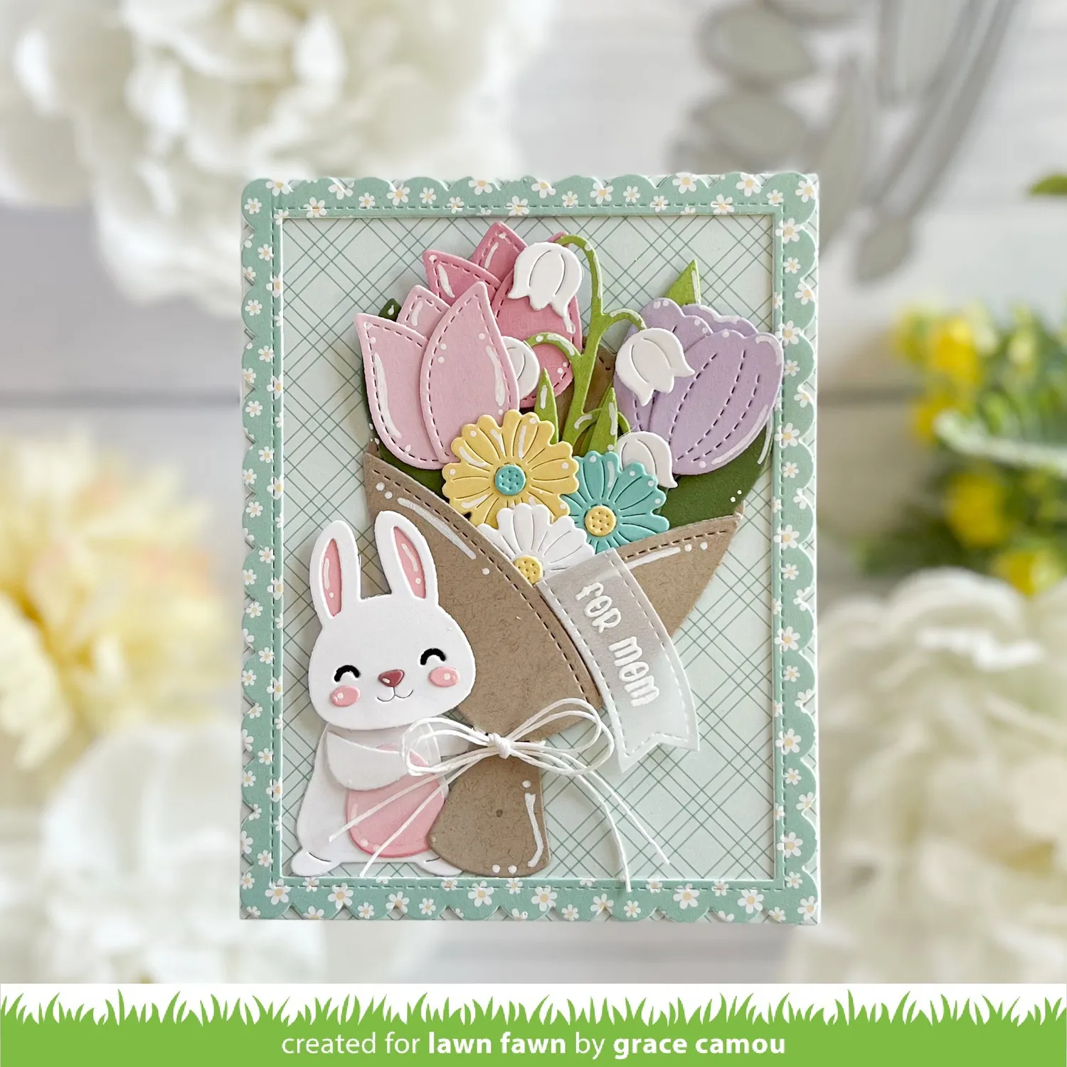 Lawn Fawn Flower Bouquet Wrap Stanzschablone 4tlg Blumen