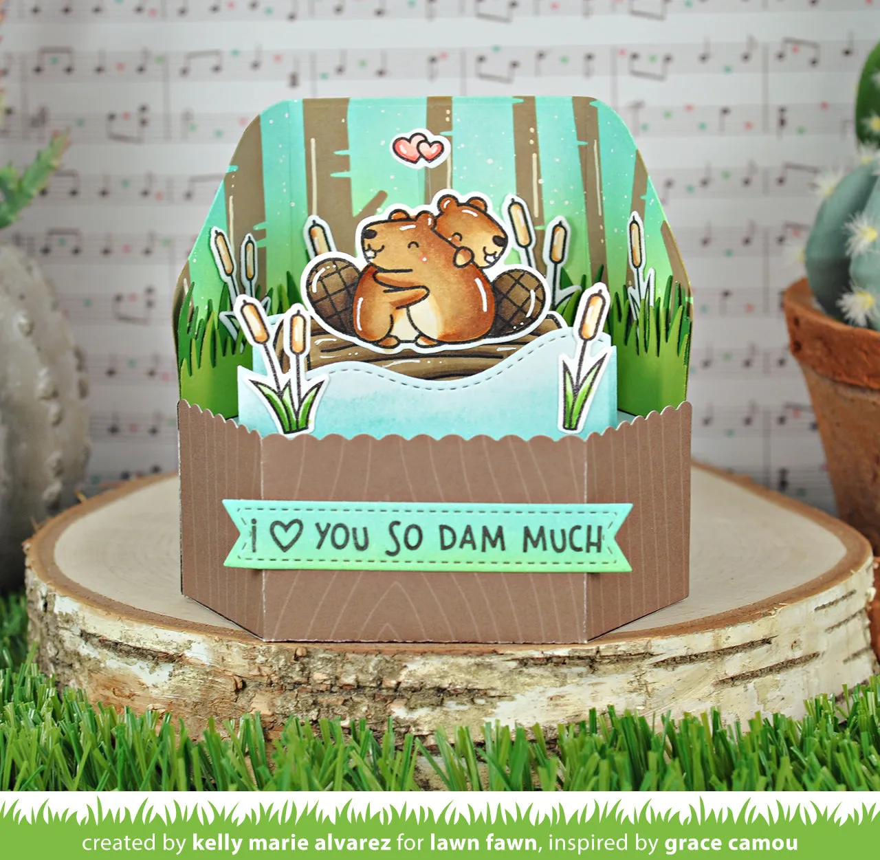Lawn Fawn So Dam Much Clear Stamps Stempelset Biber