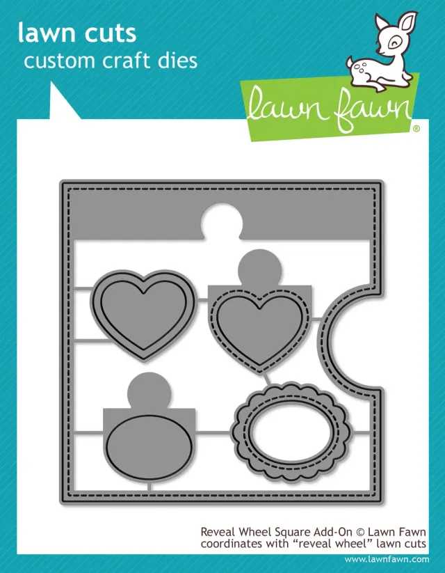 Lawn Fawn Reveal Wheel Square Add-on LF1791 Stanzen