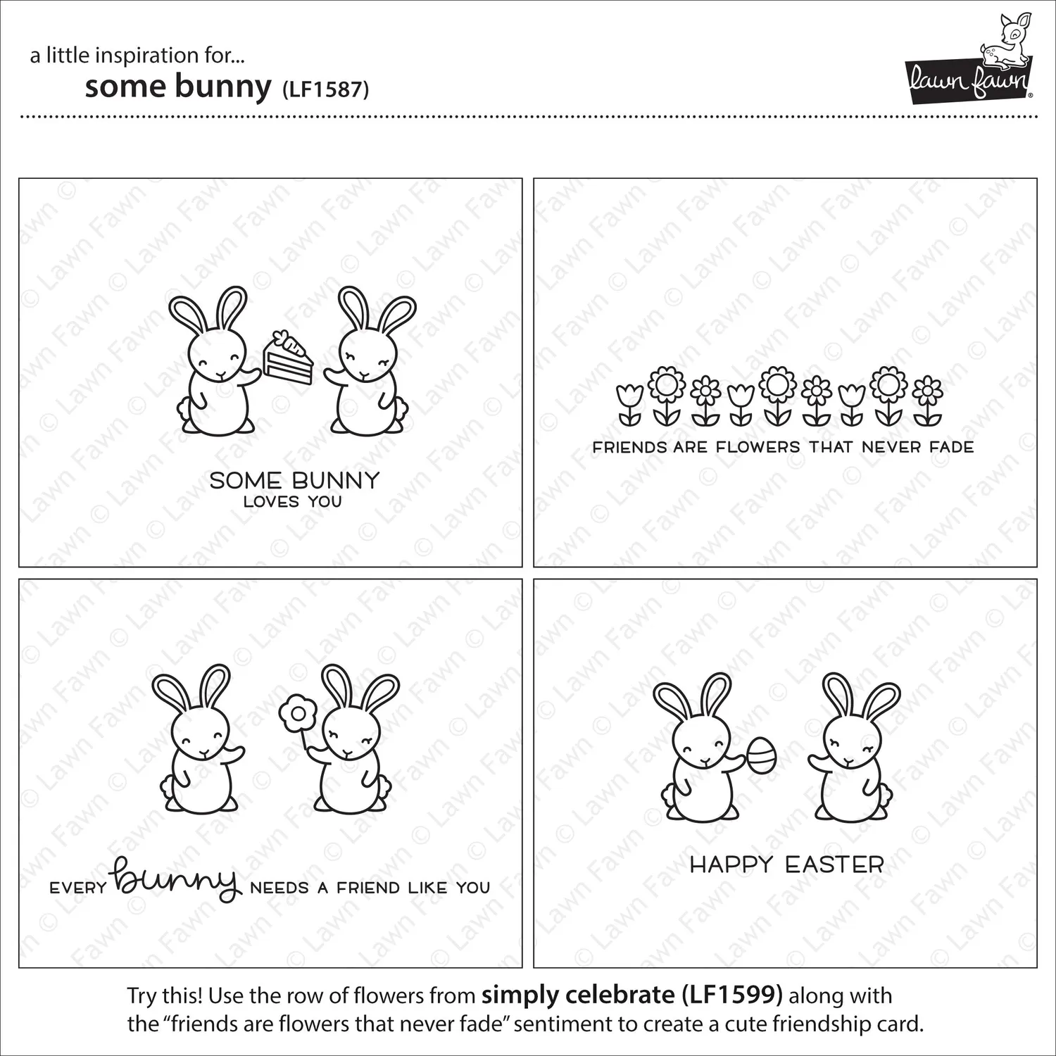 Lawn Fawn Some Bunny Stempelset Hase Ostern