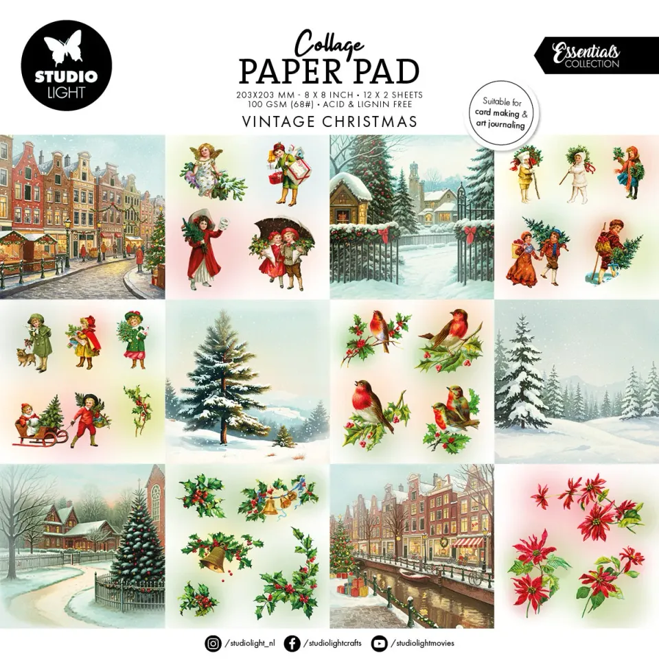 StudioLight Essentials Vintage Christmas Papierblock