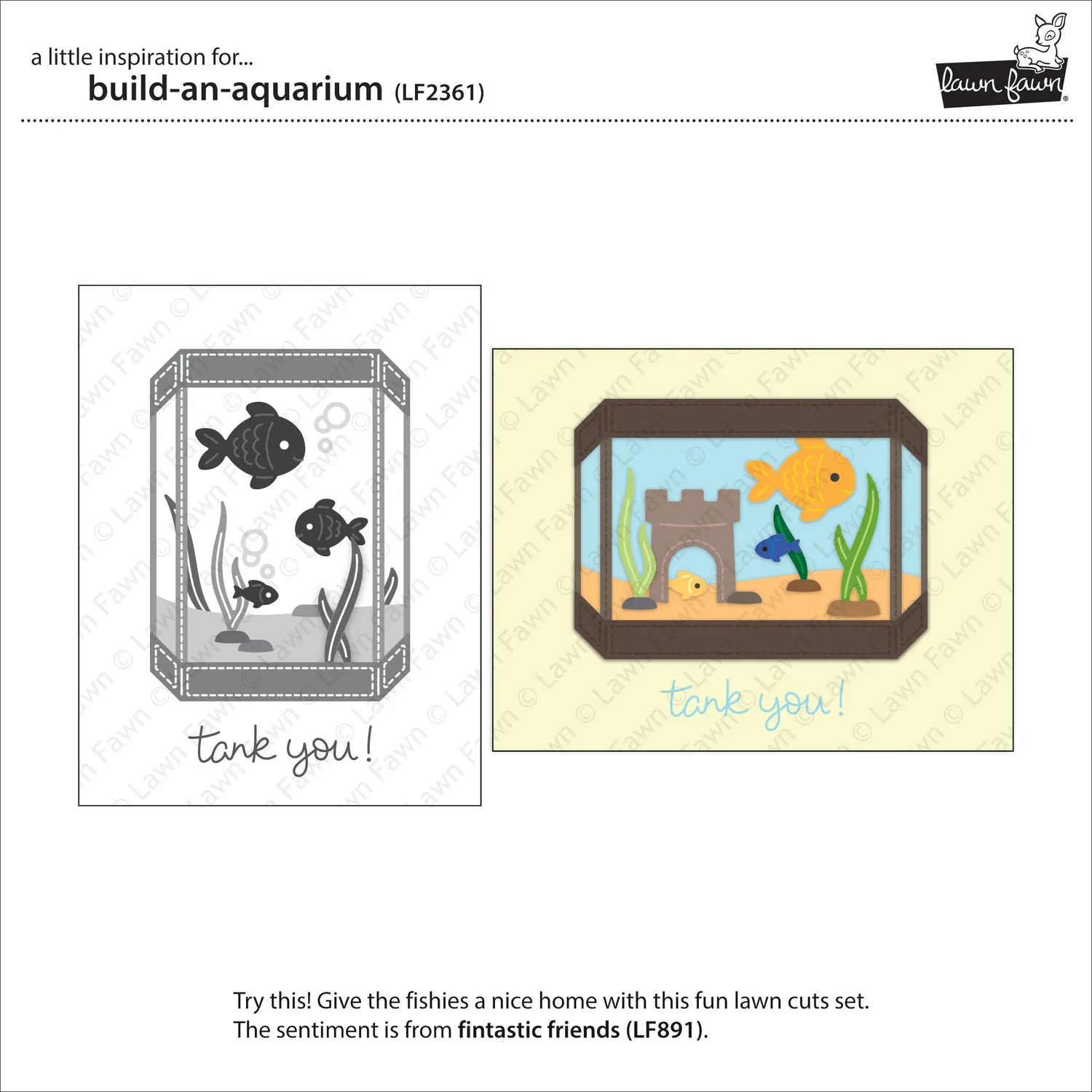 Lawn Fawn Build-an-Aquarium Lawn Cuts Stanzschablonen