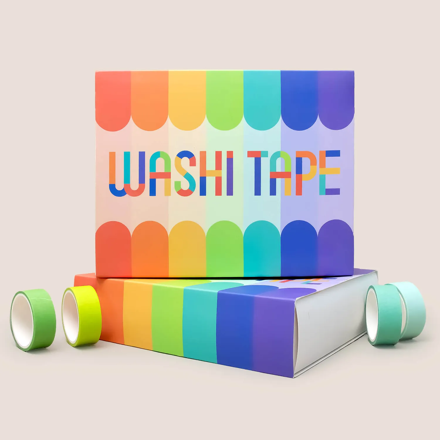 Ieebee Pastel Washi Tape 30 Rollen uni pastell