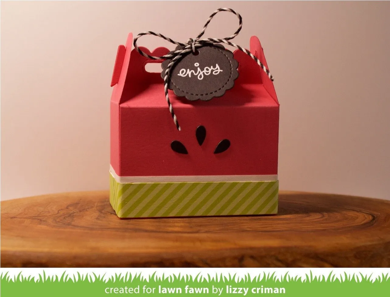 Lawn Fawn Scalloped Treat Box Stanzschablone Geschenkbox