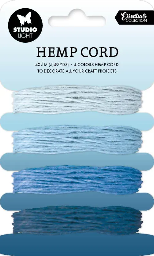 StudioLight Essentials Hemp Cord Hanfkordel Blautöne 4 Farben