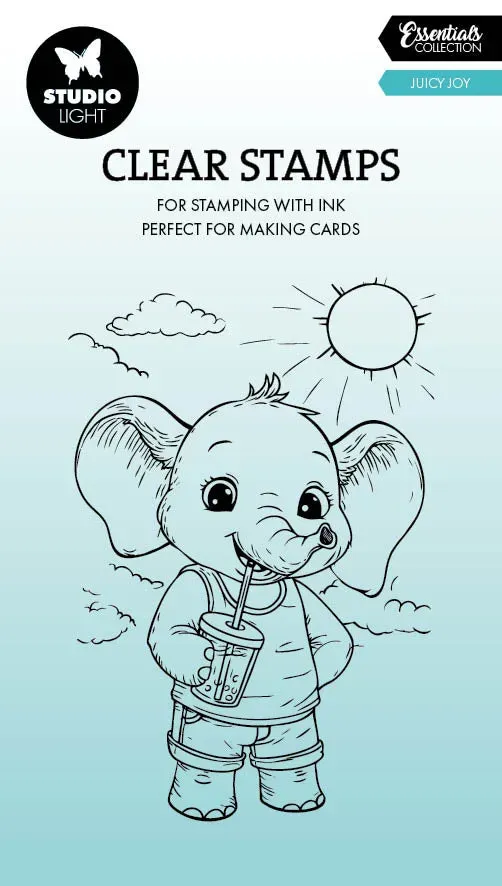 Studio Light Essentials Clear Stamps Juicy Joy Elephant