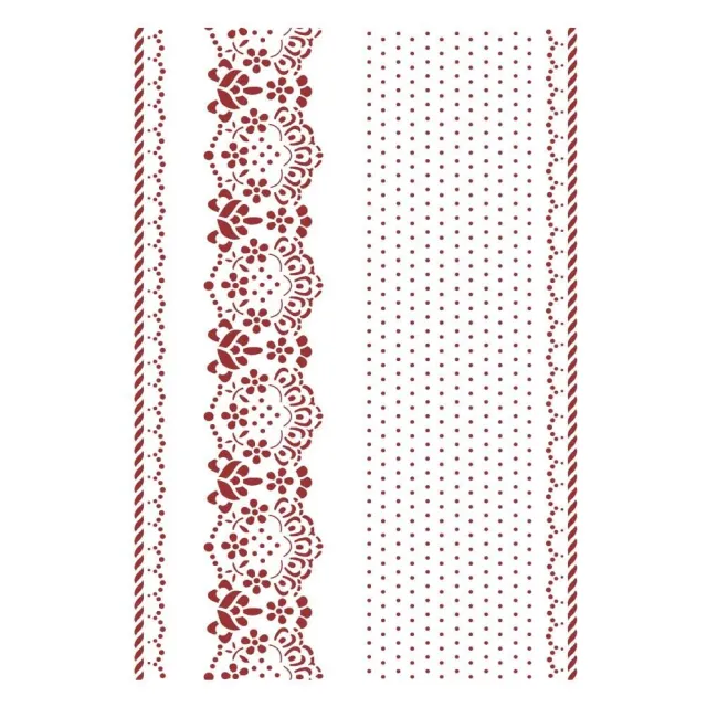 Stamperia Provence KSG492 Schablone A4 Provence Borders