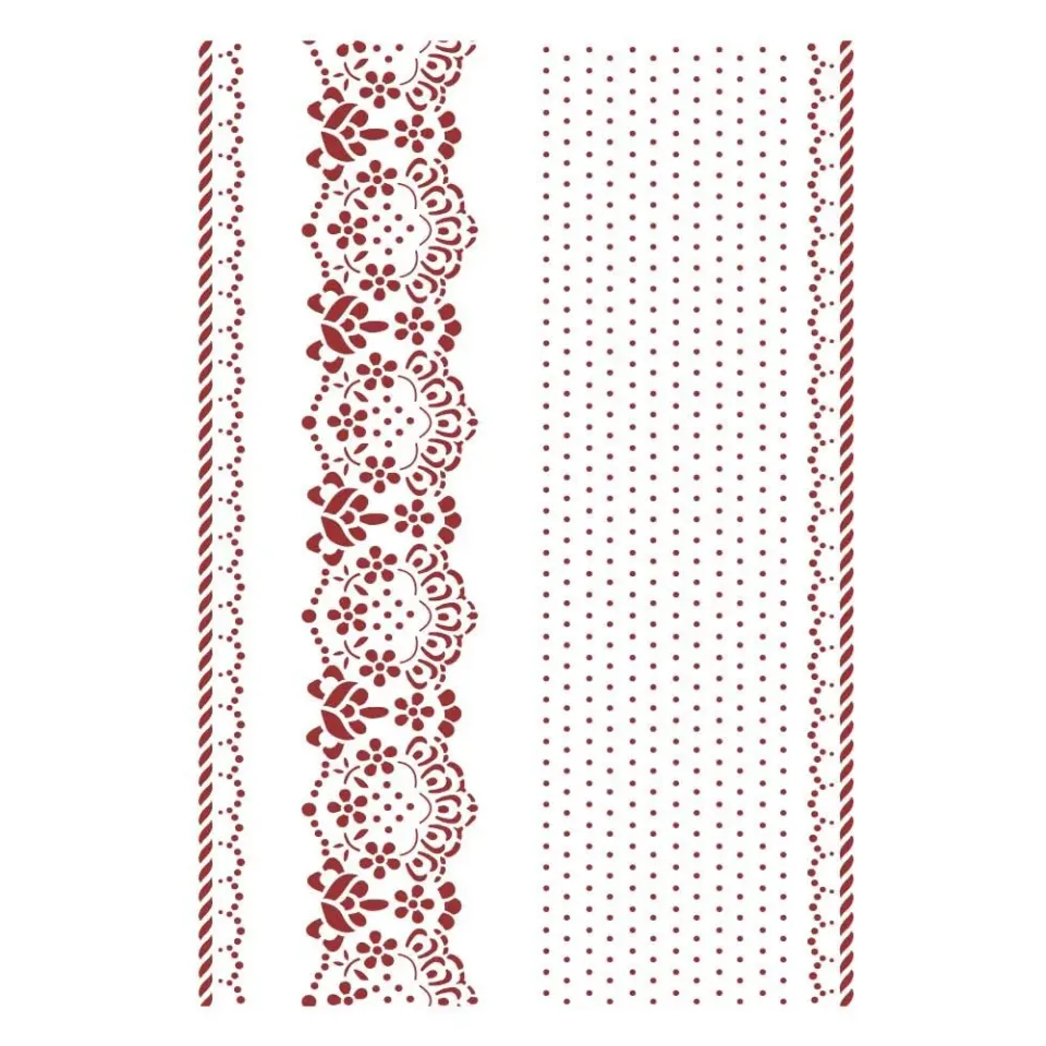Stamperia Provence KSG492 Schablone A4 Provence Borders