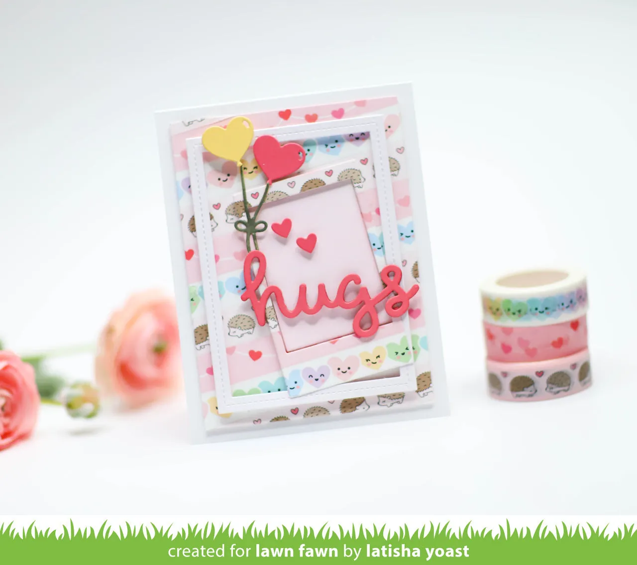 Lawn Fawn String of Hearts Washi Tape Herzen 10m