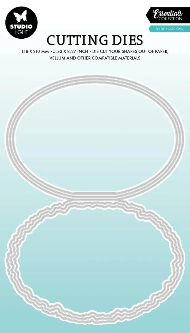 StudioLight Essentials Torn Edge Oval Stanzschablone Aufsteller