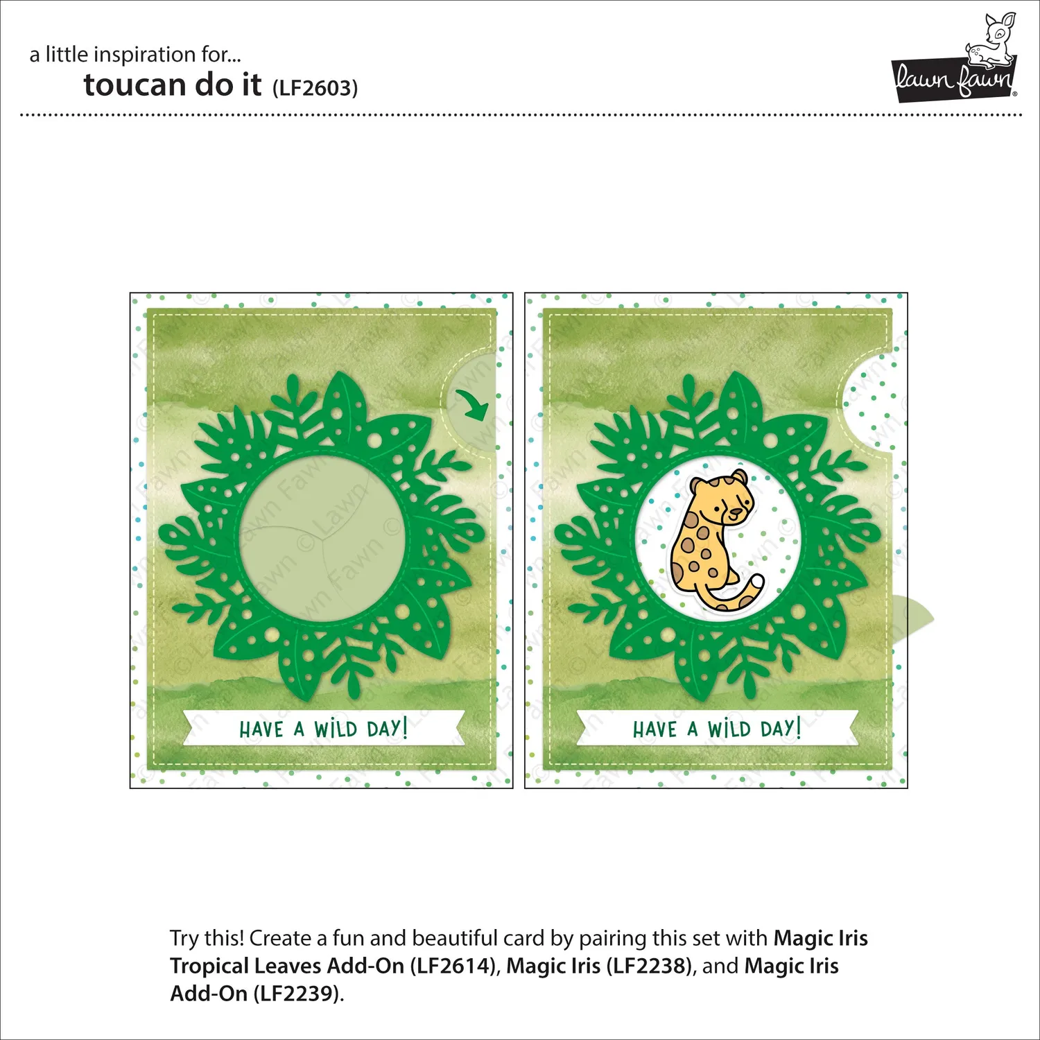Lawn Fawn Toucan Do It LF2603 Stempelset Tropisch