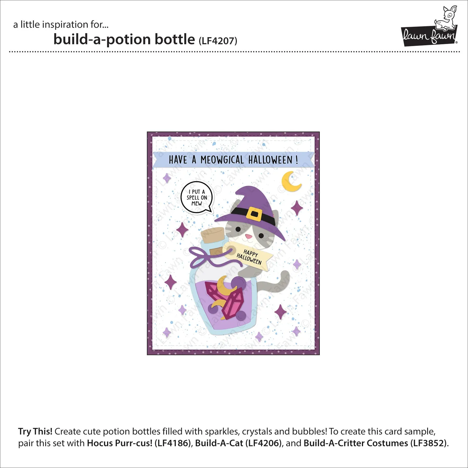 Lawn Fawn Build-A-Potion Bottle Stanzschablonen Halloween