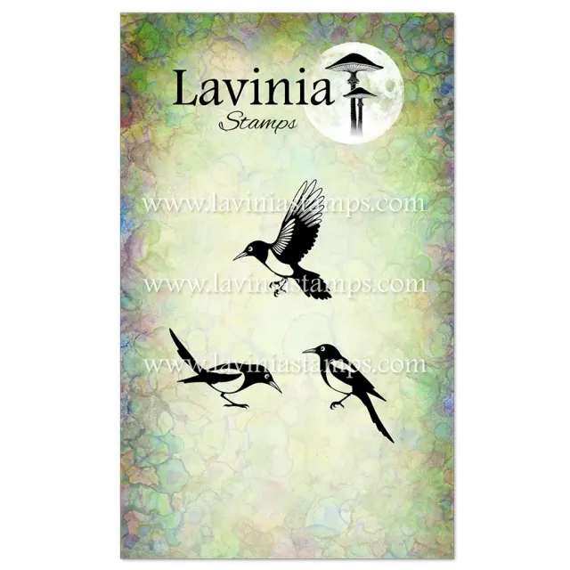 Lavinia Stamps Magpies Stempel Elstern Paar