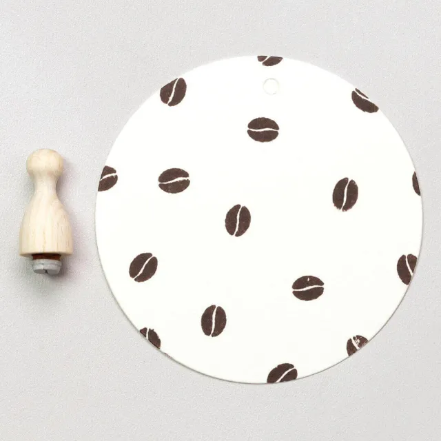 Perlenfischer Coffee Bean Stempel 7x6 mm Mini