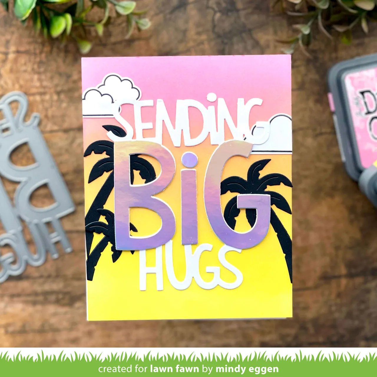 Lawn Fawn Lawn Cuts Giant Sending Big Hugs Stanzen groß