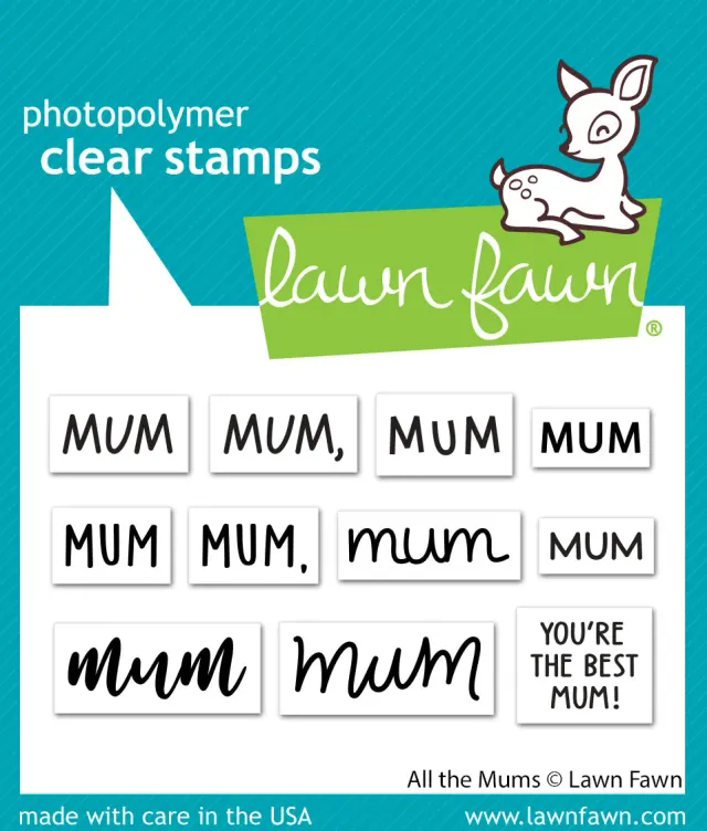 Lawn Fawn All The Mums LF3457 Clear Stamps Mama-Set