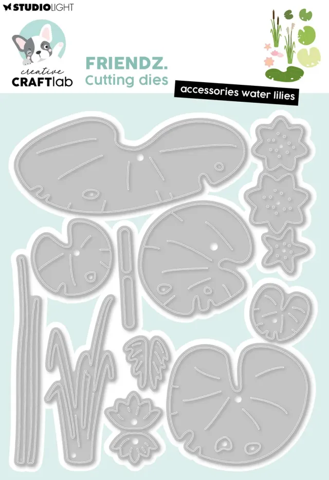 StudioLight Creative Craftlab Friendz Waterlelies Stanzschablone Seerosen