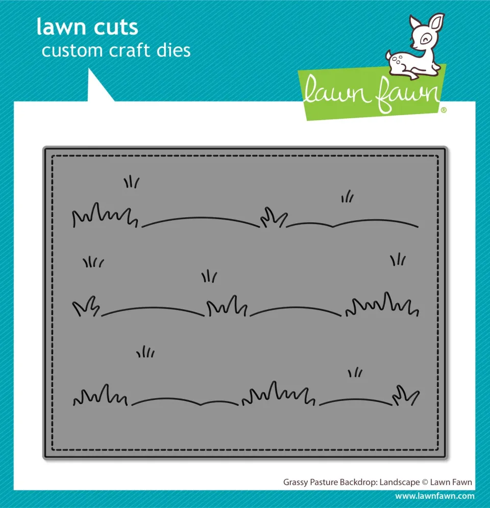Lawn Fawn Grassy Pasture Backdrop Stanzen LF4144