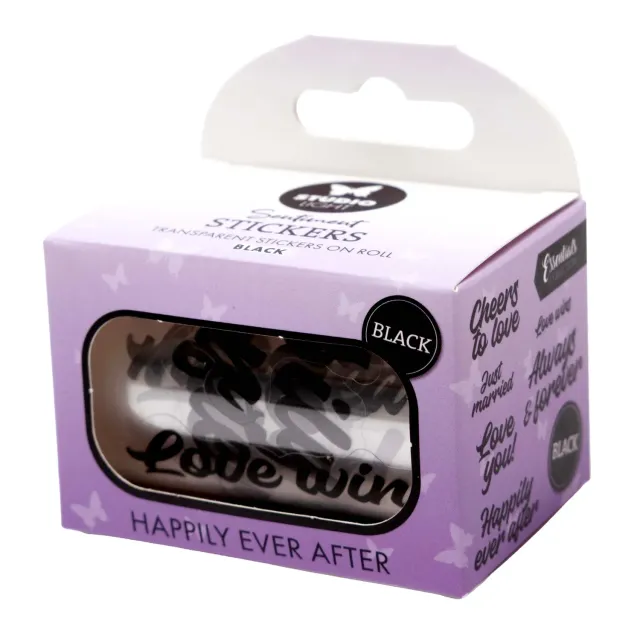 StudioLight Essentials Sticker Happily Ever After Schwarz 5 m