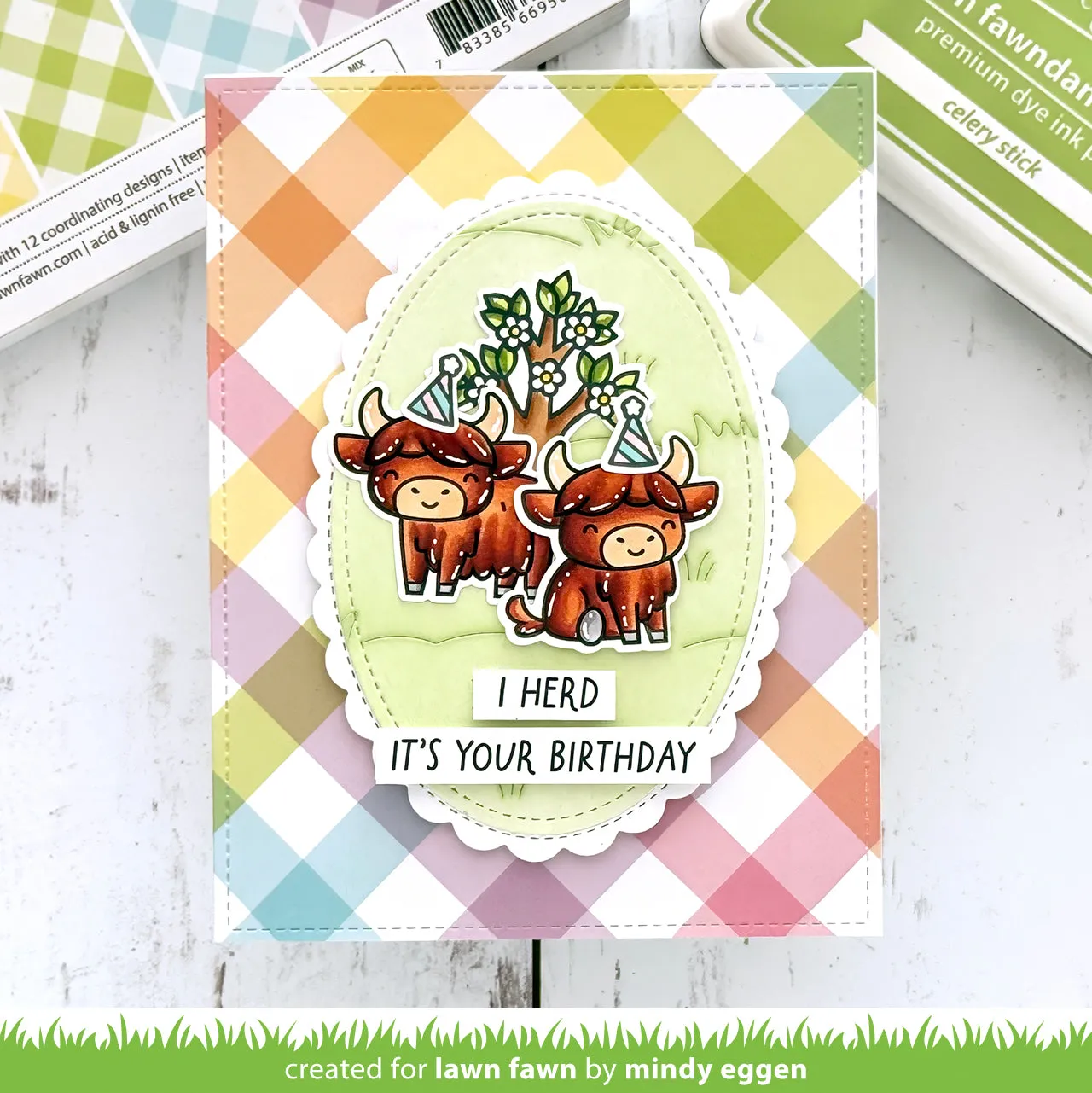 Lawn Fawn Grassy Pasture Backdrop Stanzform LF4143 Hoch