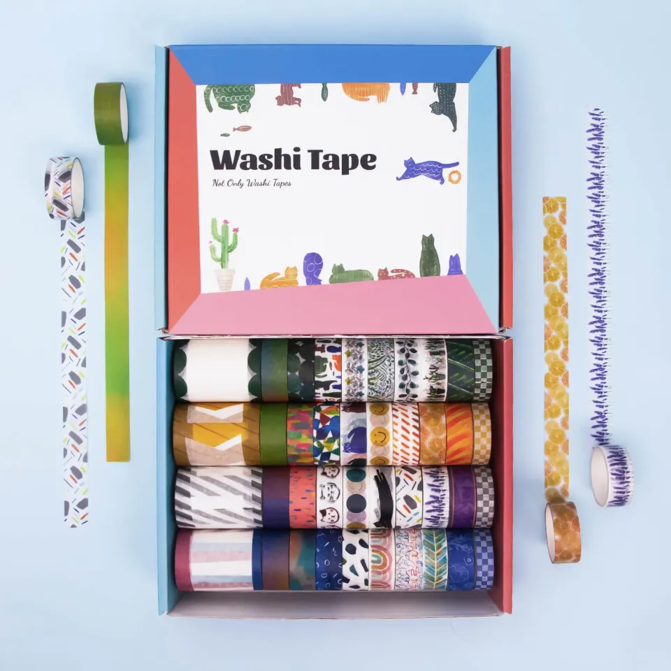 Ieebee Sticky Note Washi Tape Set 36 Rollen beschriftbar