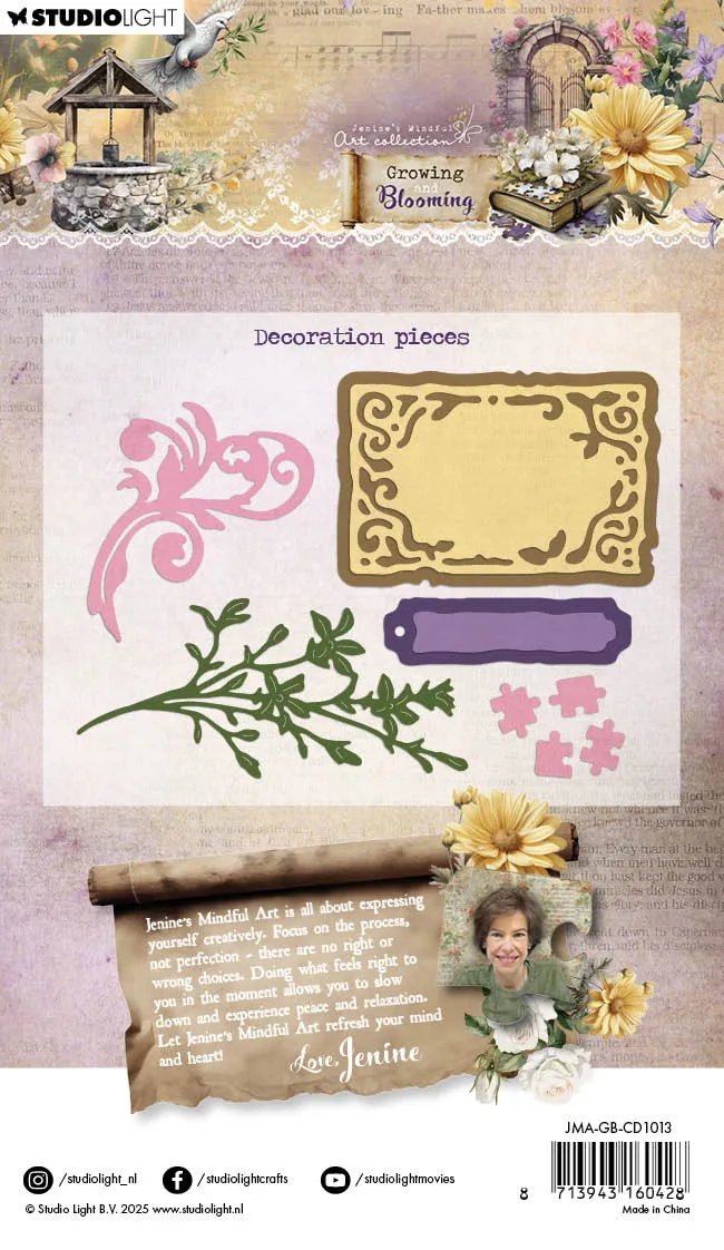 Jenine's Mindful Art Growing & Blooming Decoration Pieces Stanzschablone