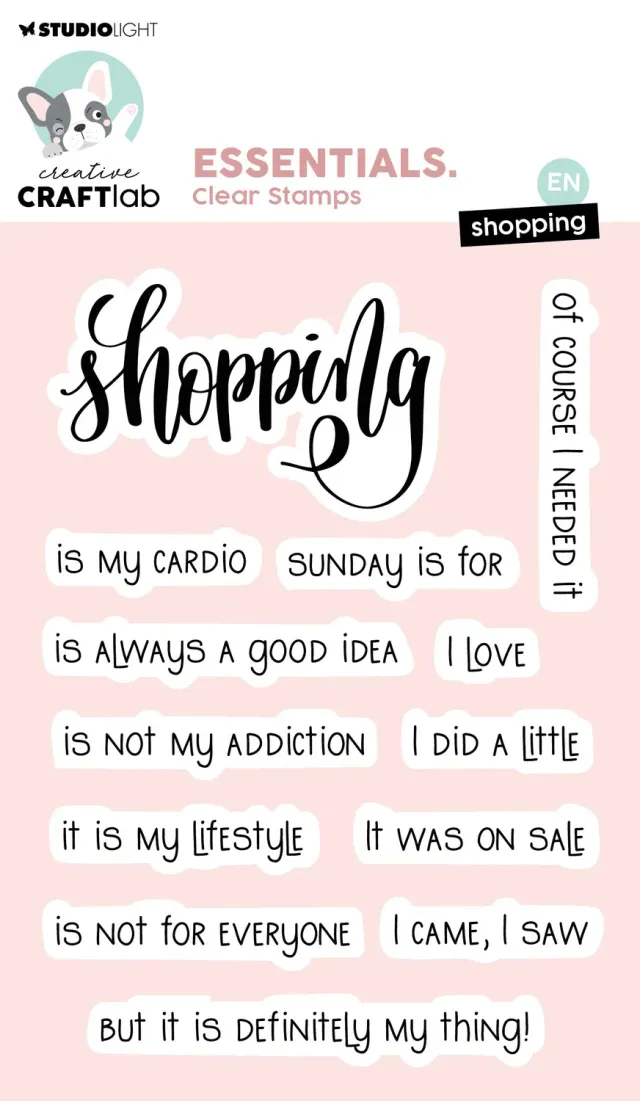 Creative Craftlab Essentials Shopping Clear Stamp Alltag