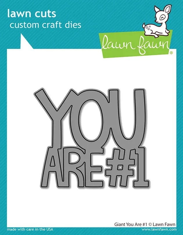 Lawn Fawn Lawn Cuts Giant You Are #1 Stanzen Sport