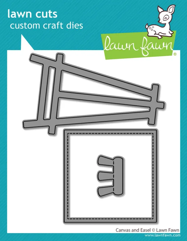 Lawn Fawn Canvas and Easel Stanzschablonen Kunst 3tlg