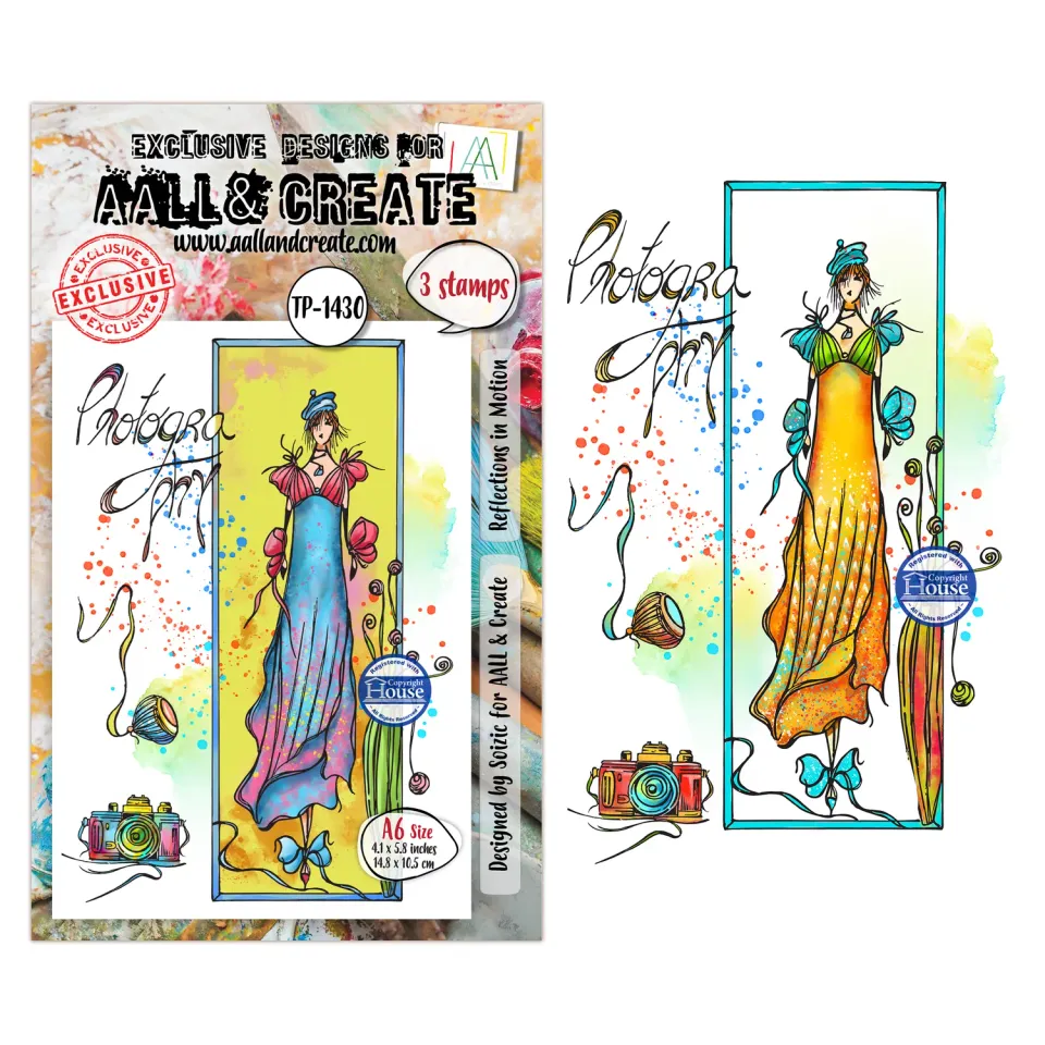 AALL and Create TP-1430 Reflections in Motion Stempel A6