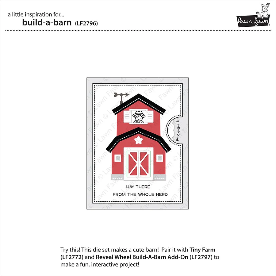 Lawn Fawn Build-A-Barn Stanzschablone LF2796 Scheune