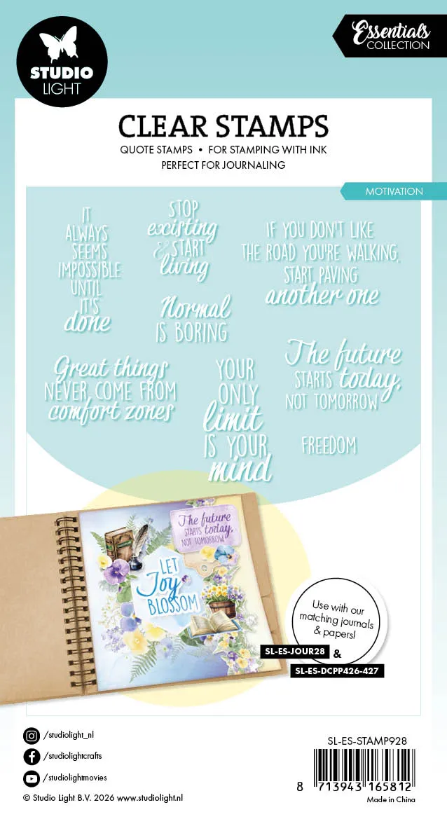 StudioLight Essentials Quotes Motivation Stempel Sprüche 91x133