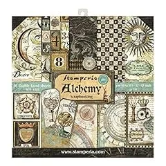 Stamperia Alchemie SBBL34 Scrapbookpapier 30,5x30,5cm säurefrei