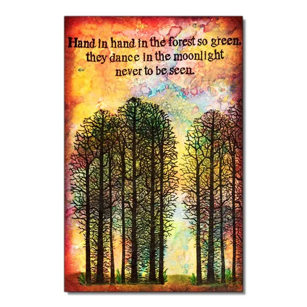 Lavinia-Stamps Forest So Green Stempel Schriftzug