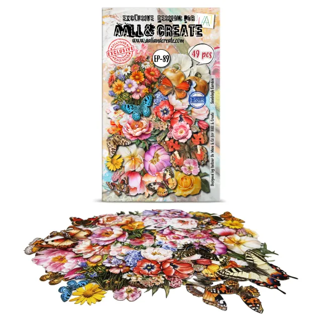 AALL and Create EP-89 Sunblush Garden Ephemera 49-teilig
